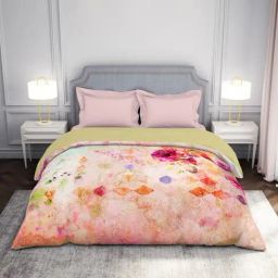 Spaces Hygro Floral Multicolour 210 TC Cotton Double Bed Quilt-picture-38