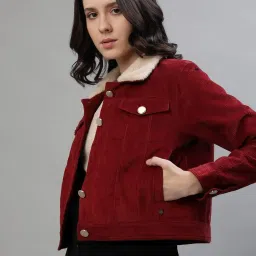 Iconic Red Regular Fit Jacket image 3