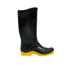 Hillson Safety Gumboot PVC Yellow & Black 33 cm (13 inch) Height Size UK11, SHERPA Yellow-picture-10