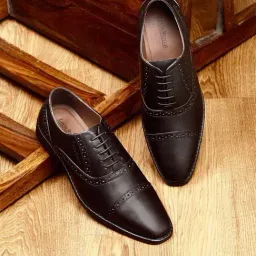 Louis Stitch Men's Brown Brogue Shoes-picture-29