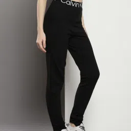 Calvin Klein Ck Black Solid Slim Fit Leggings image 3