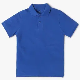 GAP Boys Blue Cotton Solid Polo T-Shirt-picture-20