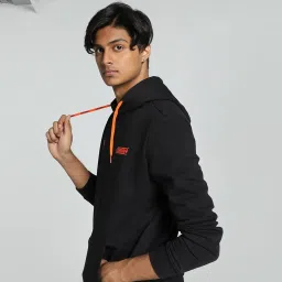 Puma B2B India Orangutan Black Regular Fit Hooded Sweatshirt image 3