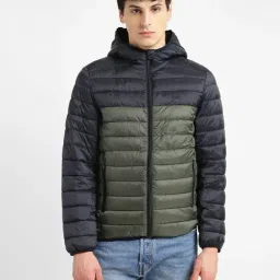 Levi's Men's Colorblock Olive Hooded Jacket-picture-13