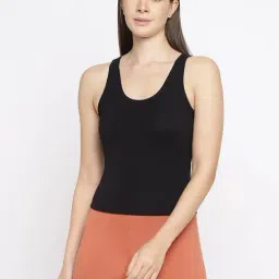 La Intimo Black, Black, Cream Inner Prankster Camisole (Pack of 3) image 5