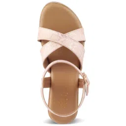 Tresmode Women's Champagne Ankle Strap Wedges image 3