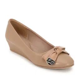 Truffle Collection Women's Beige Wedge Ballets image 3