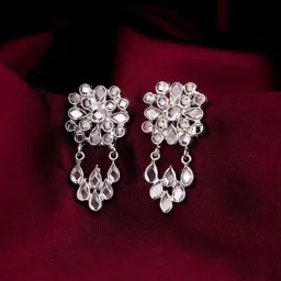 GIVA 925 Silver Sawarne Lage Earrings for Women & Girls-image-21