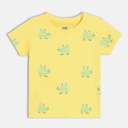 Miniklub Boys Yellow Regular Fit Printed T-Shirt-picture-10