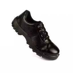 Paragon Steel Toe Safety Shoes Low Ankle PU Sole Buff Split Leather Size UK 7 Black, 737-picture-39