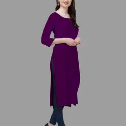 Coft Round Neck Regular Sleeves Straight Kurta-picture-12