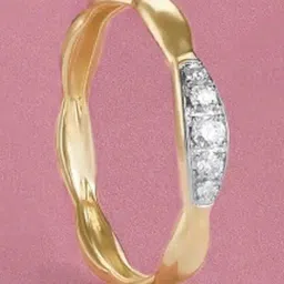 Mia by Tanishq 14k (585) Yellow Gold Ring for Women-picture-12