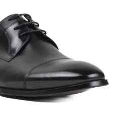 Cobblerz Men's Black Derby Shoes image 5