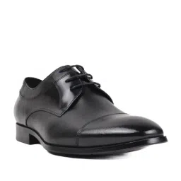 Cobblerz Men's Black Derby Shoes image 3
