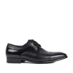 Cobblerz Men's Black Derby Shoes image 2