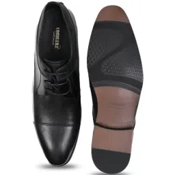Cobblerz Men's Black Derby Shoes image 4