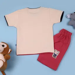 V-Mart Boys Ombre Printed Pure Cotton T-shirt With Shorts image 3