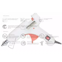 Fadman 20 W Hot Melt Mini Glue Gun with 5 Stick White 7 mm Stick Dia., SH_37-Whitemini-20wt-5-St image 5