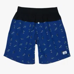 Gini & Jony Kids Blue Printed Shorts-picture-29