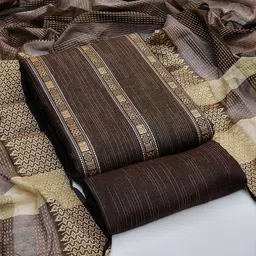 SAINOOR Ethnic Motifs Woven Design Unstitched Dress Material-image-16