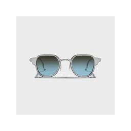 SAM AND MARSHALL DAVID 400UV Protection Metal Square Shape Blue Lens Sunglasses image 2