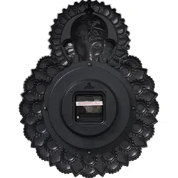 Horo Silver-Toned & Red Printed Traditional Wall Clock image 4