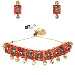Anouk Gold-Plated Kundan-Studded Jewellery Set image 3