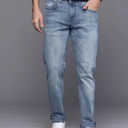 Louis Philippe Jeans Men Slim Fit Low-Rise Heavy Fade Stretchable Jeans-picture-47