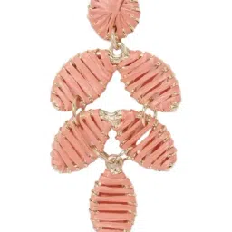 forever new Abigail Long Petal Weave Earring image 2