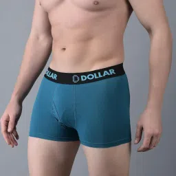 Dollar Bigboss Assorted Cotton Regular Fit Trunks - Pack Of 5 image 3
