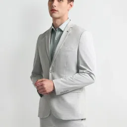 Arrow Grey Slim Fit Texture Two Piece Suit image 3