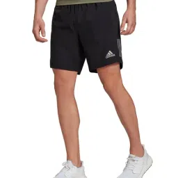 Adidas OWN THE RUN SHO Black Regular Fit Running Shorts-image-0