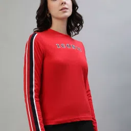 Iconic Red Cotton Printed T-Shirt image 3