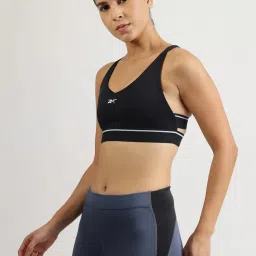 Reebok Black Regular Fit Sports Bra image 3