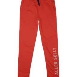 Allen Solly Junior Red Cotton Logo Print Joggers-picture-18