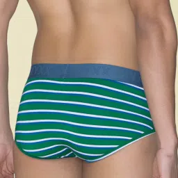 XYXX Multicolored Slim Fit Striped Briefs - Pack Of 3 image 3