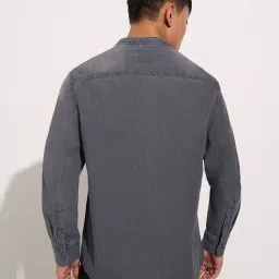 Sf Jeans By Pantaloons Grey Slim Fit Shirt image 2
