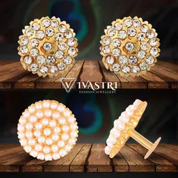 VIVASTRI Women Gold-Plated Alloy Earrings-picture-31