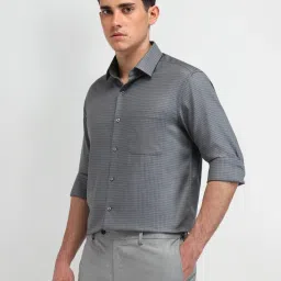 Arrow Green Cotton Slim Fit Printed Shirt image 3