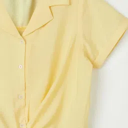 Fame Forever by Lifestyle Kids Yellow Regular Fit Top image 3