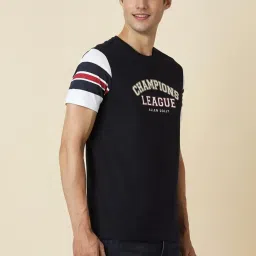 Allen Solly Black Regular Fit Printed T-Shirt image 3