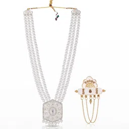 JIYANSHI FASHION Men White Jewellery Set-picture-17