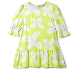 TALES & STORIES Floral Print Puff Sleeve A-Line Dress-picture-45