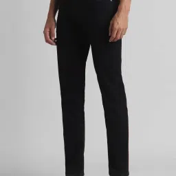 Simon Carter London Slim Fit Black Lightly Washed Mid Rise Jeans image 3