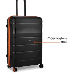 Nasher Miles Black Jupiter Large Hard Sided Checked Luggage image 3