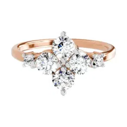 Sparkles 14k (585) Rose Gold Lab Grown Diamond Rings-picture-36