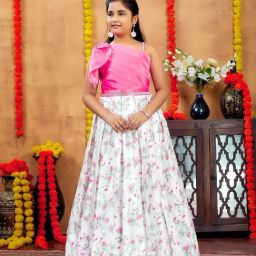 Aarika Girls Red Printed Party Gown-picture-32