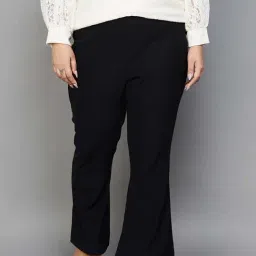 Nexus by Lifestyle Black Mid Rise Flared Pants-image-10