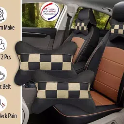 Auto Pearl Black & Red Velvet Car Cushion for Audi S7, BR15 image 2