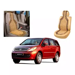 Auto Pearl Beige & Brown Velvet Car Cushion for Datsun Go+, BBB59 (Pack of 2)-image-31